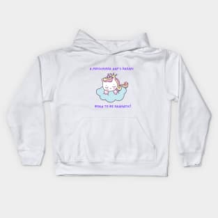 Midsummer Nap Unicorn Girl Kids Hoodie